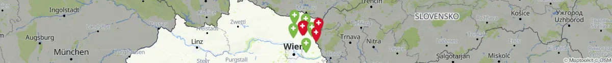 Map view for Pharmacies emergency services nearby Palterndorf-Dobermannsdorf (Gänserndorf, Niederösterreich)